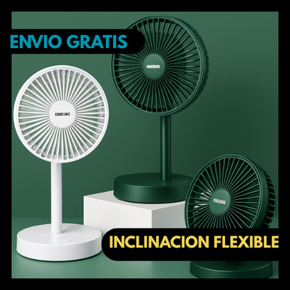 Mini Ventilador Plegable Telescópico Recargable 3-en-1™