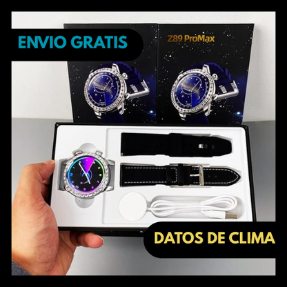 Smartwatch  Pantalla Diamantada y Doble Correa Z89 Pro Max™