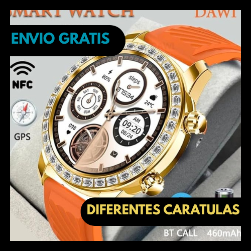 Smartwatch  Pantalla Diamantada y Doble Correa Z89 Pro Max™